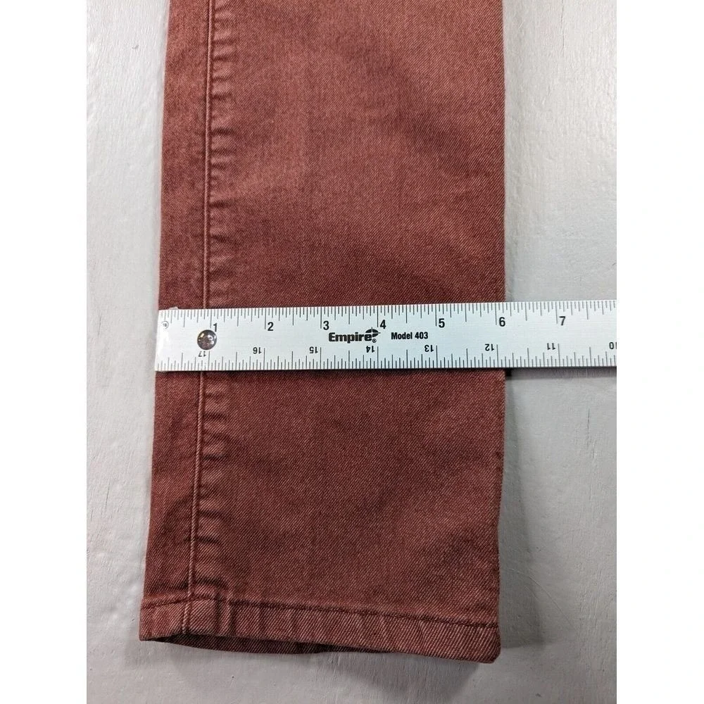Y2K prAna Breath Kayla Jeans Womens Size 4 Burgundy Stretch Skinny Denim Casual